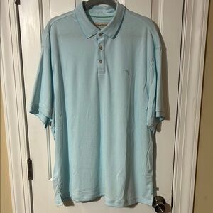 Tommy Bahama Light Blue Men's Polo Shirt XXL never worn